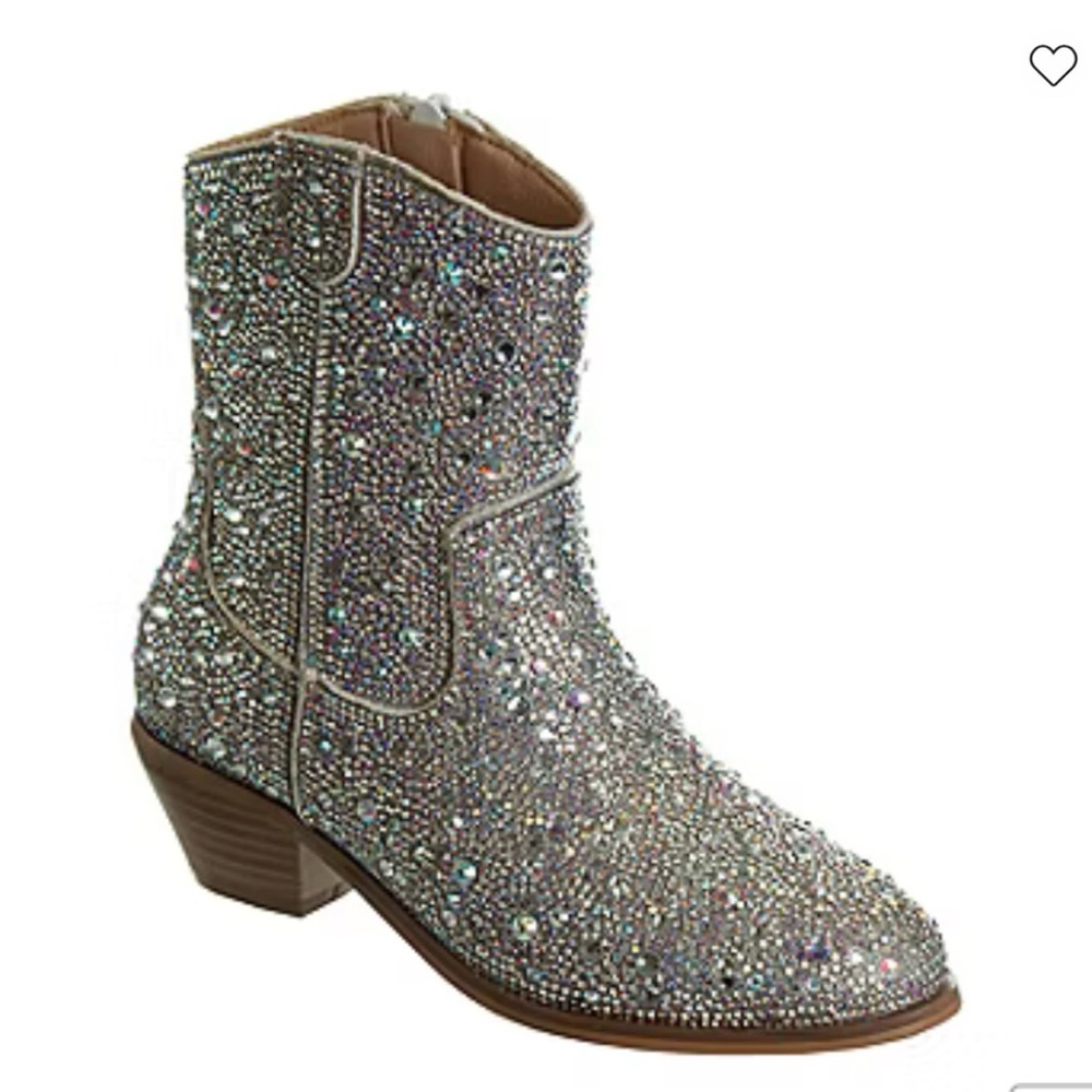 Sparkling Rhinestone Ankle Boots
